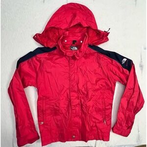 The North Face Extreme Jacket L Red Gore-Tex USA Made Vintage 90s Hooded Coat